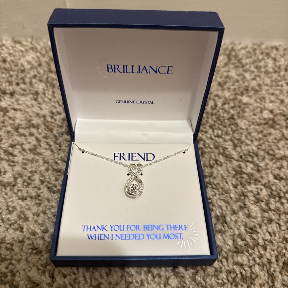 Silver Crystal Necklace